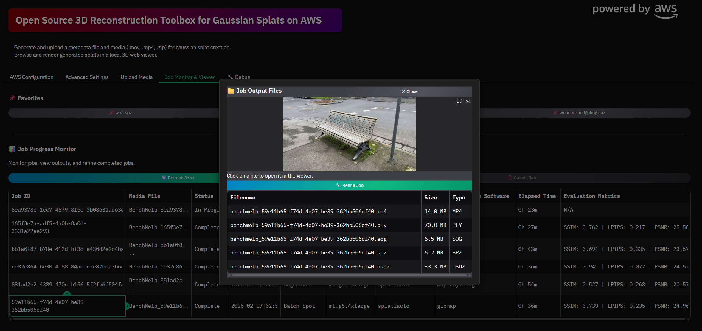 Viewing Output Files